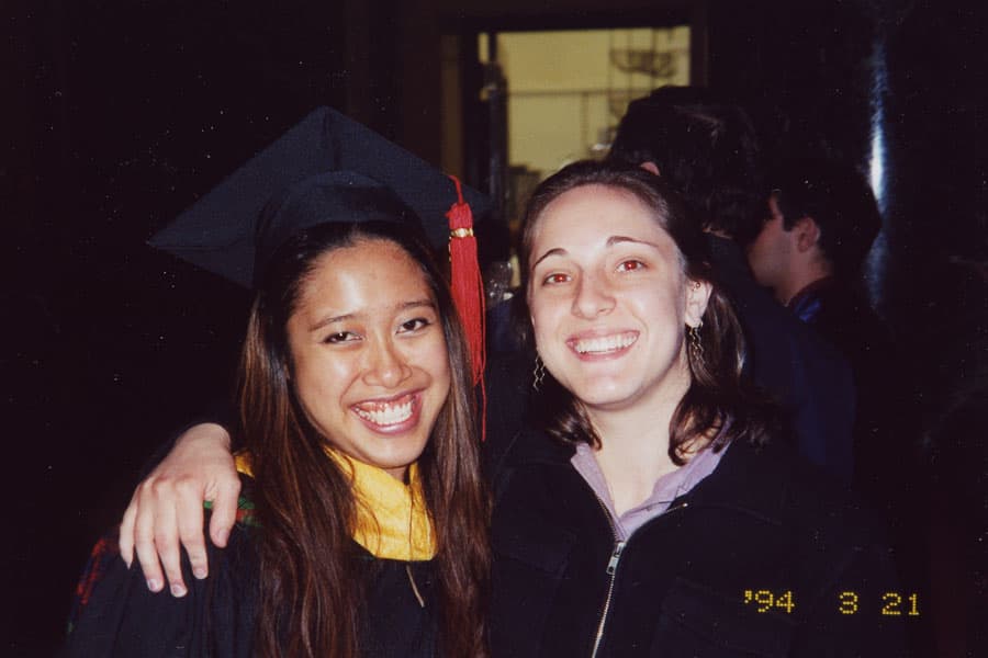 Elaine & Regina at graduation