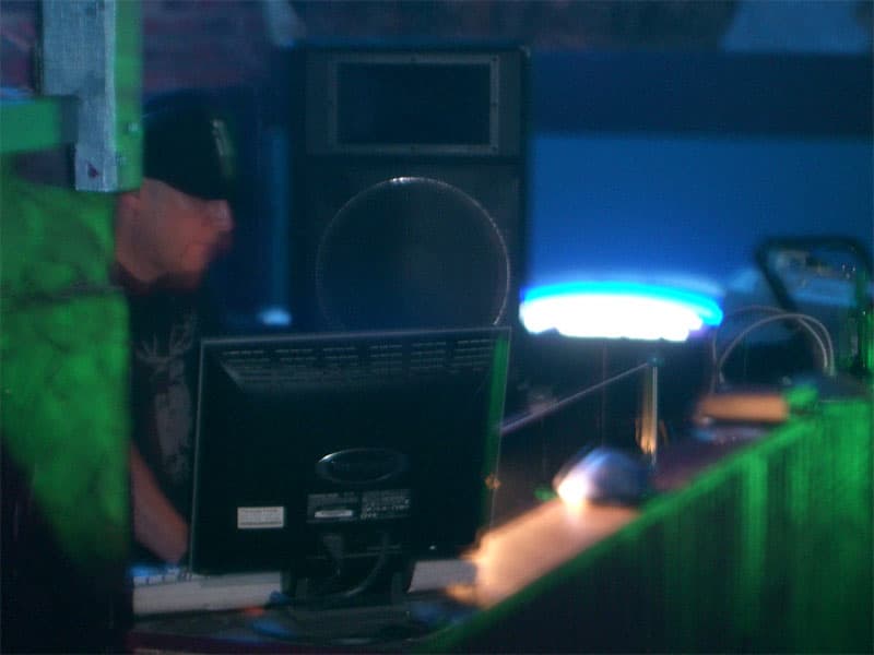 DJ Icey on the decks