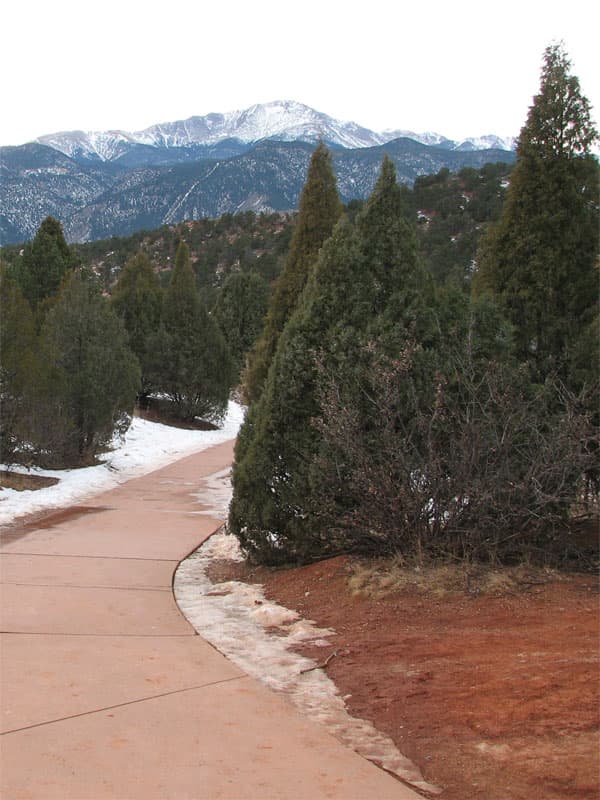 Pikes Peak on the horizon