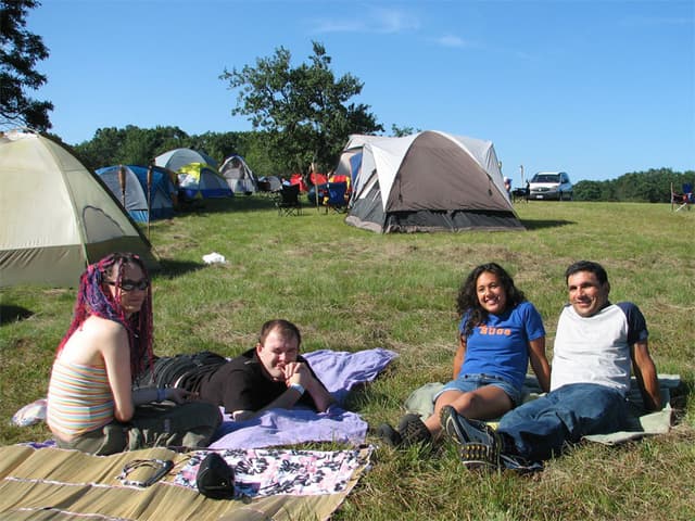 Chilling in the campground