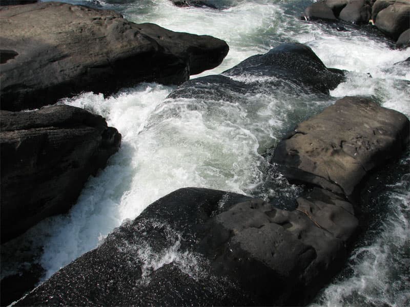 Closeup of rapids section