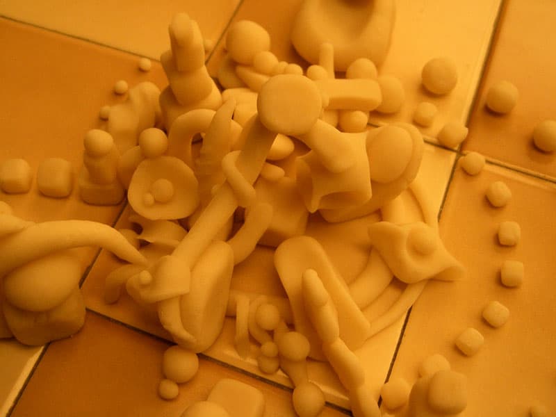 Playdough sculptures