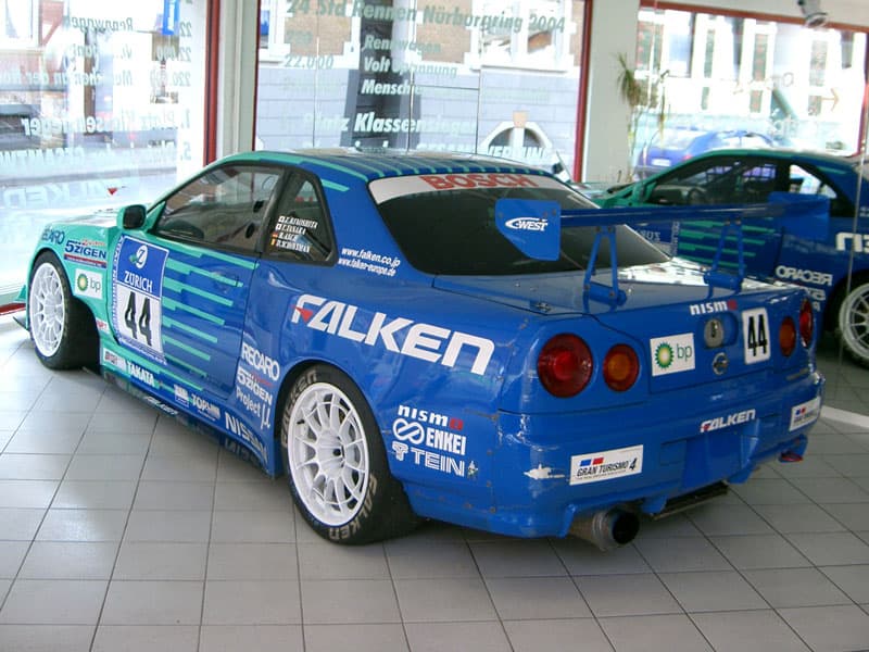 Race car at Nissan store