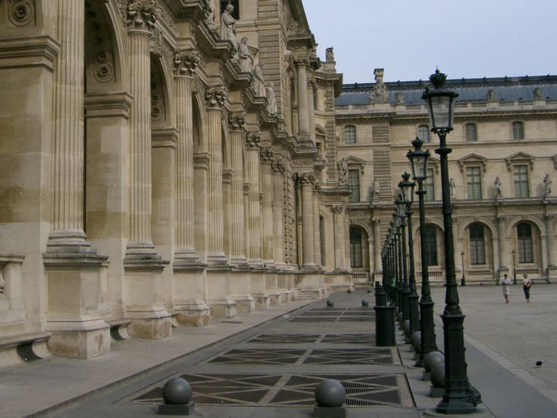 Louvre courtyard