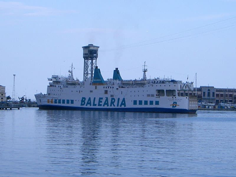 Our ferry to Ibiza, Spain