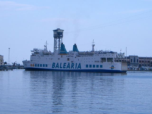 Our ferry to Ibiza, Spain