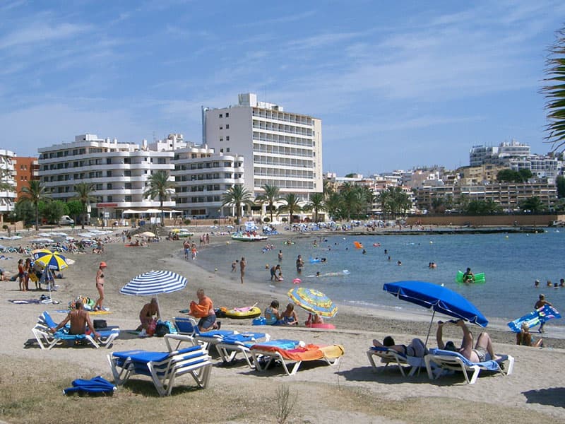 Beach near Ibiza Town