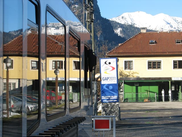 Reflections in the train