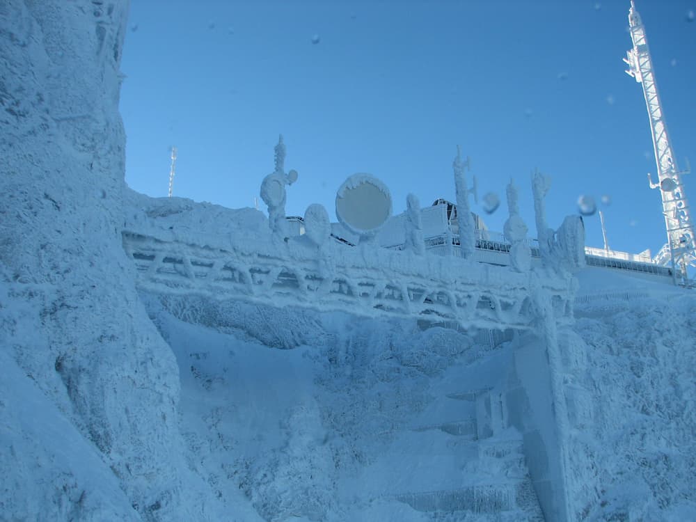 Surreal ice at summit