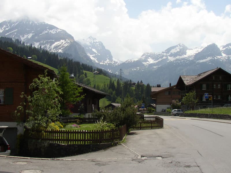 Heading into the Swiss Alps