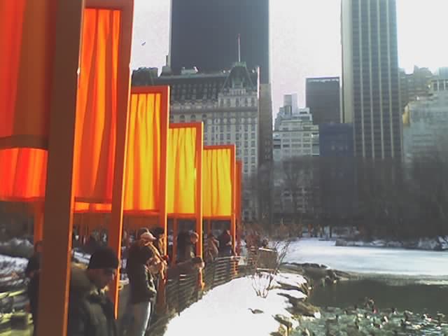 Gates exhibition in Central Park