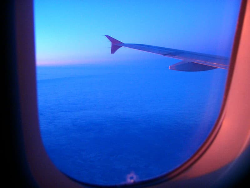 Flying to Minneapolis on way to Iowa