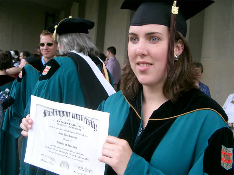 Anna is a college graduate!