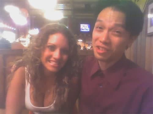 Jeff and a Hooters waitress