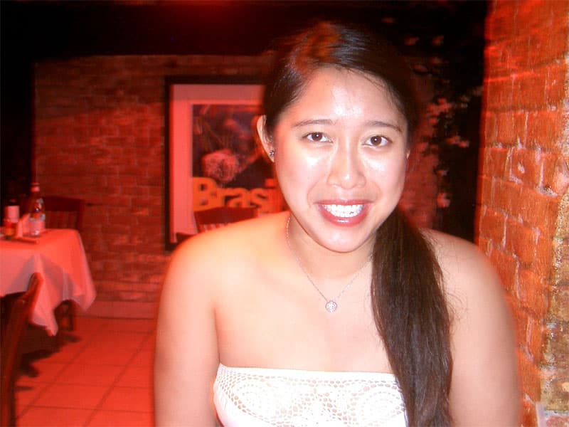 Elaine at Brazilian restaurant