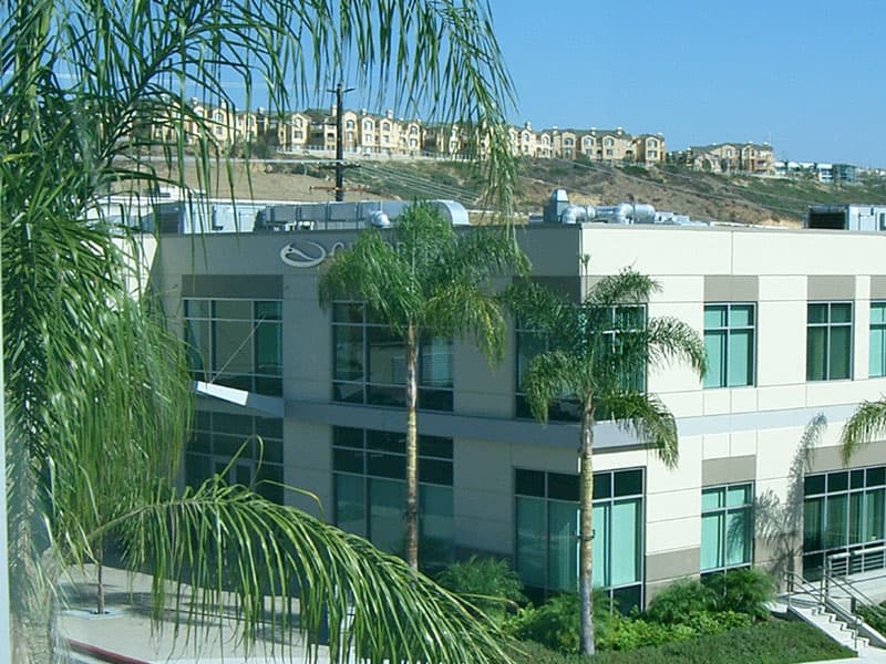 View from office w/ apts in distance