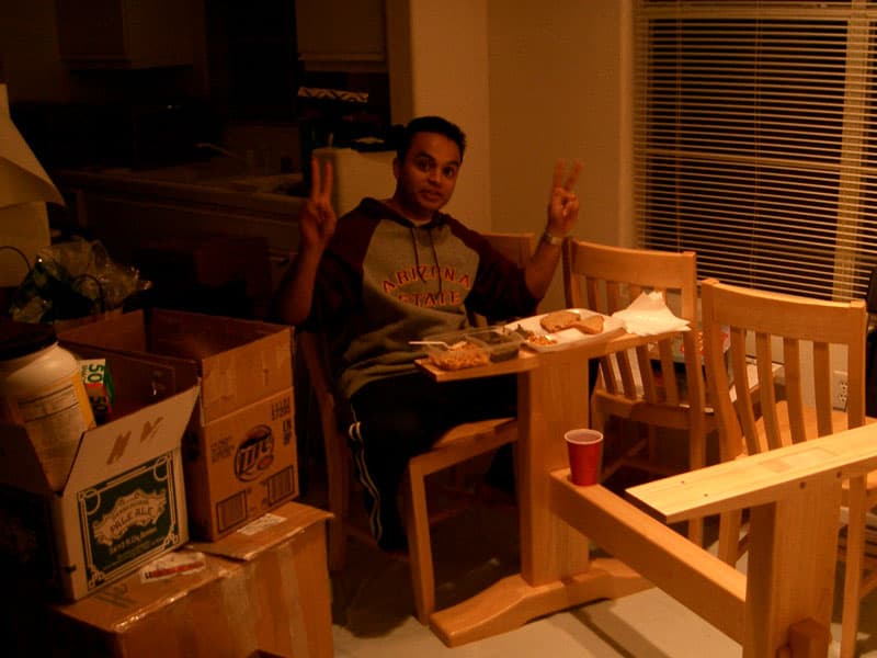 Prasad during move to new condo