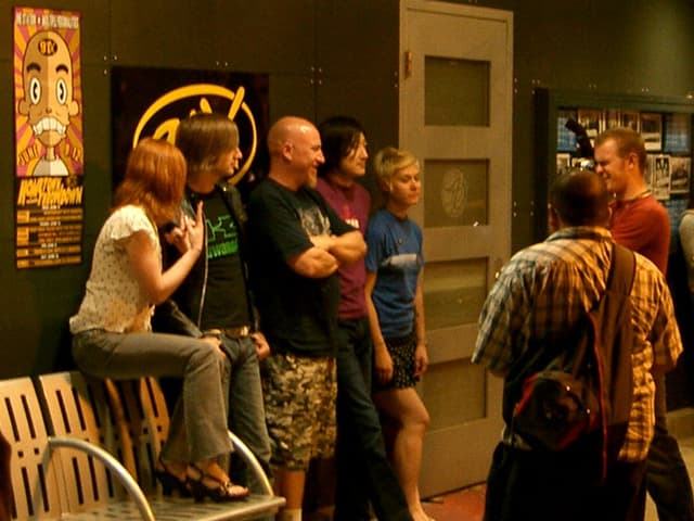 The Von Bondies outside the venue