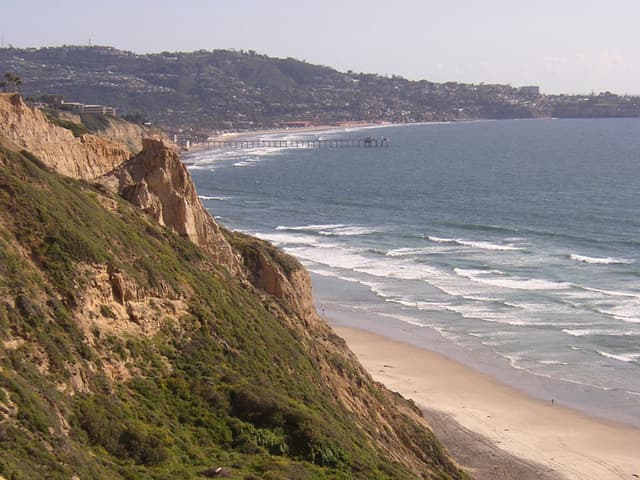 View of La Jolla from glider port