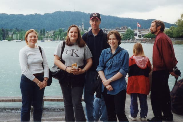 Rhiannon, Clare, Allen, and Helga in Zurich