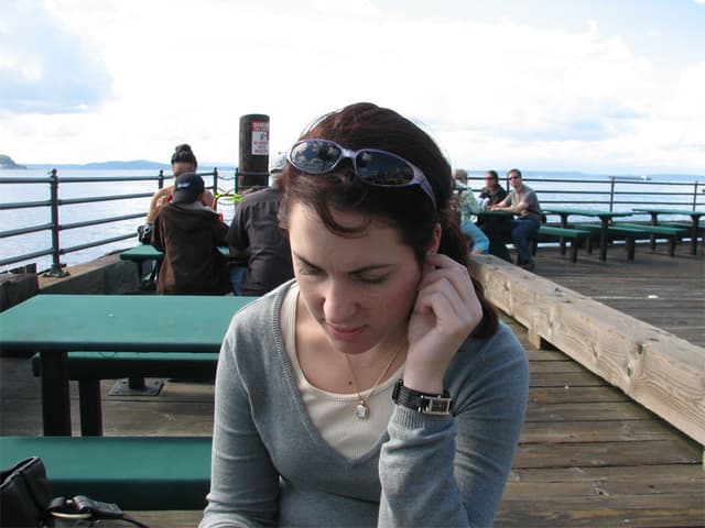 Tracy on the pier