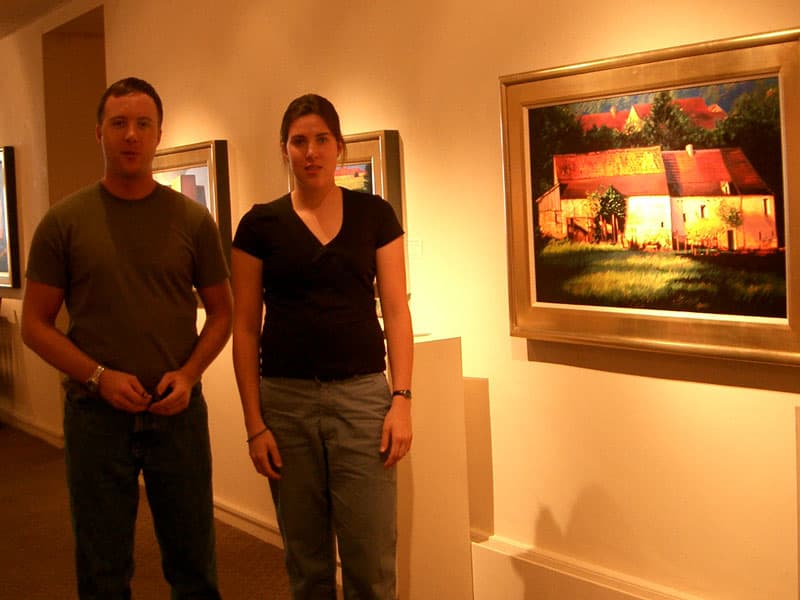Allen and Anna in gallery