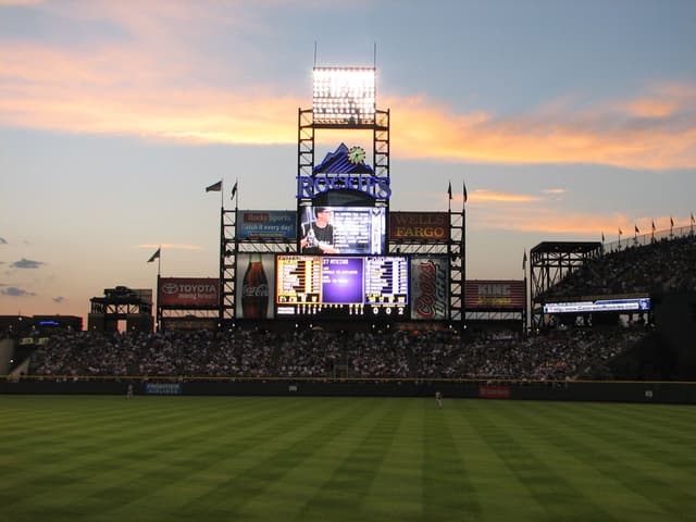 Outfield & scoreboard