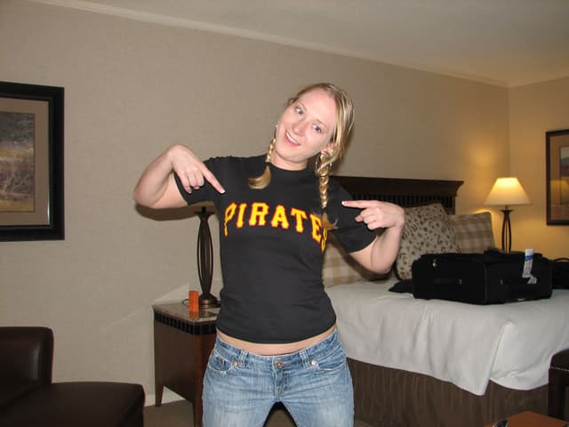 Lara representing the Pirates
