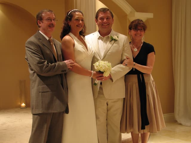 Marcin's dad, Julie, Marcin, Marcin's mom