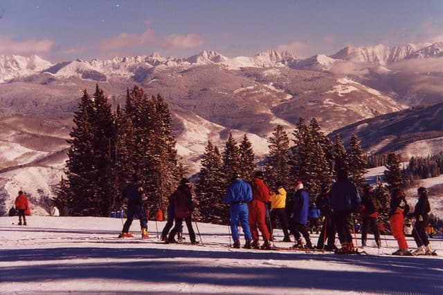Skiing at Vail, Colorado