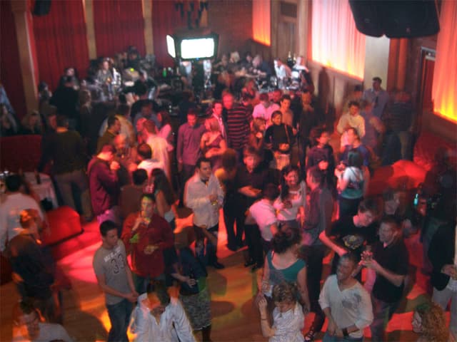 First floor crowd