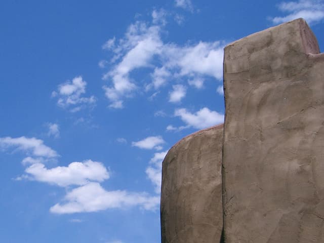Adobe and sky