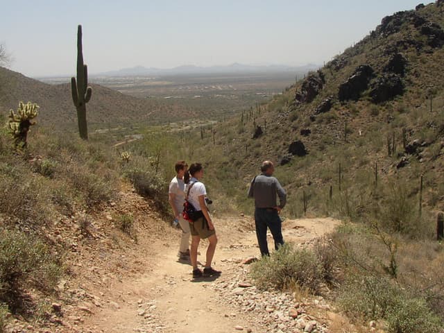 Hike in Arizona desert